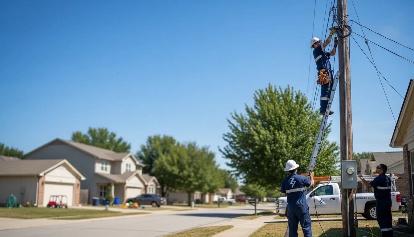 Residential electrician providing installation services in Wales Center, NY